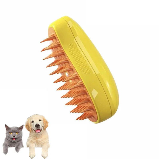 3-in-1 Electric Cat & Dog Grooming Brush - Steamy Massage & Shedding Tool - My Store