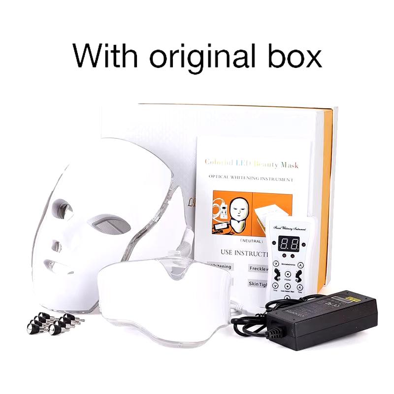 7 Colors LED Facial Neck Massager - Skin Rejuvenation and Tightening Beauty Machine - My Store